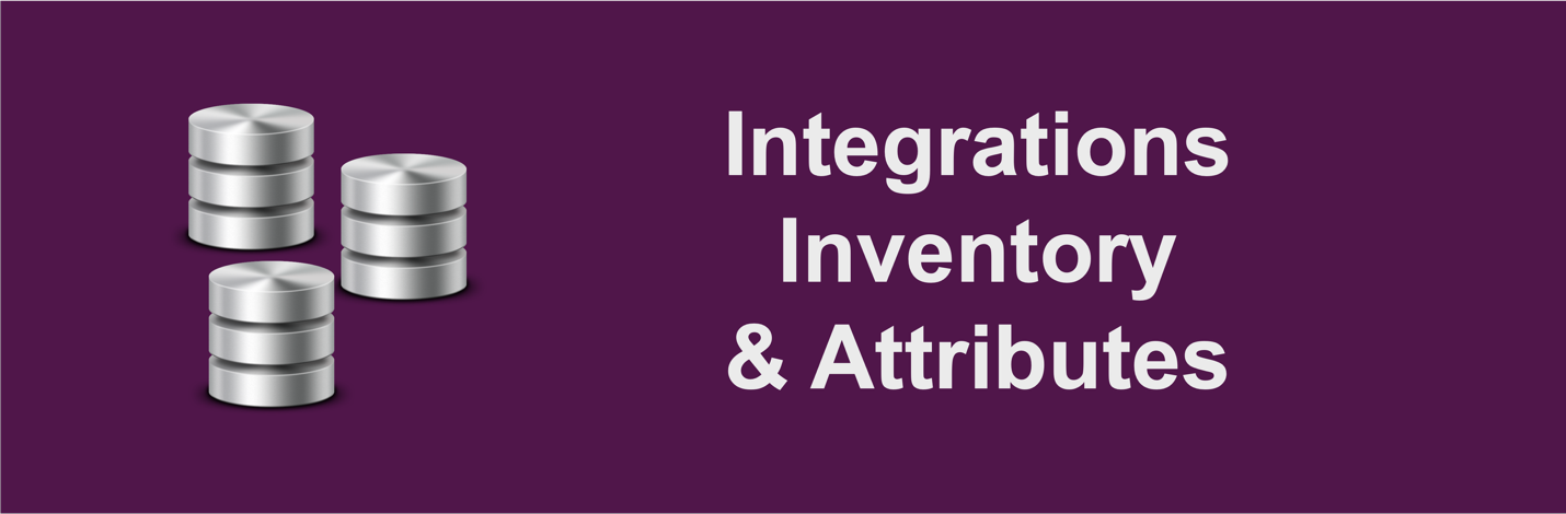 Integrations Inventory and Attributes